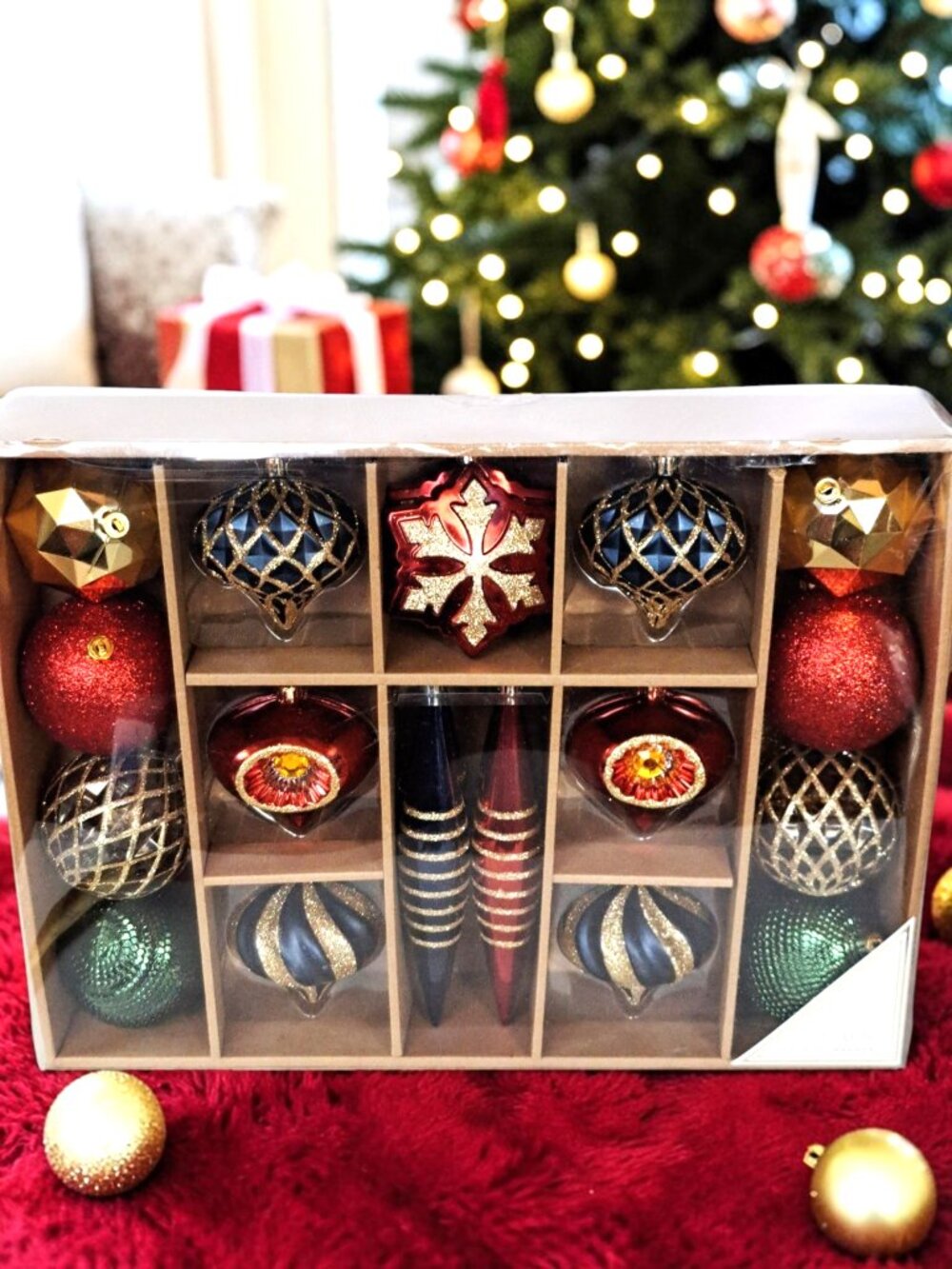Biltmore Set of 20 Christmas Ornaments Unbreakable RARE NOS In Box